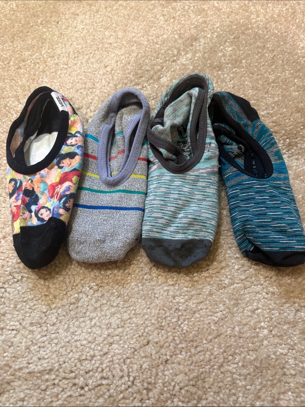 Vans Women's No-Show Sock Set - Black, Gray, Teal, Multicolor